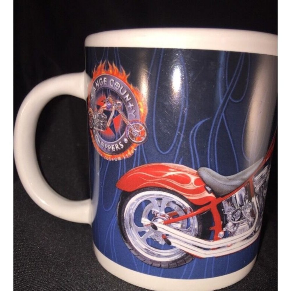 ORANGE COUNTY CHOPPERS  COFFEE MUG CUP MOTORCYCLE HOG CERAMIC MUG 2004